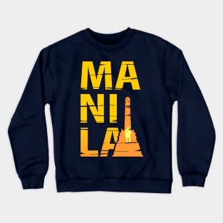 Manila - proud pinoy prints Crewneck Sweatshirt